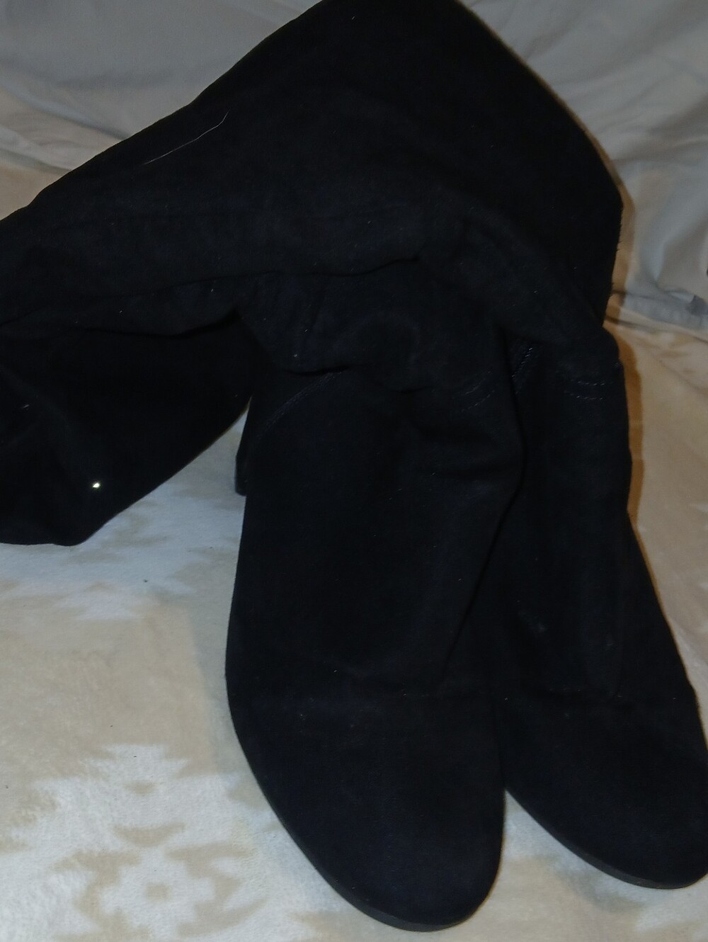 Black Women's Size 11 (Mid Calf ~To Knee) Heel Boots - Picture 4 of 6